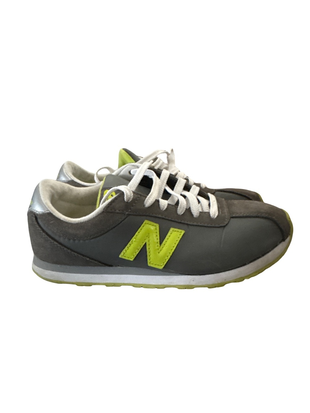 New Balance 446 Gray & Lime Lifestyle Sneakers